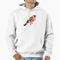 Orange And Black Bird Hoodie - Streetwear Style for Adults - T-Shirt, Sweatshirt, Hoodie