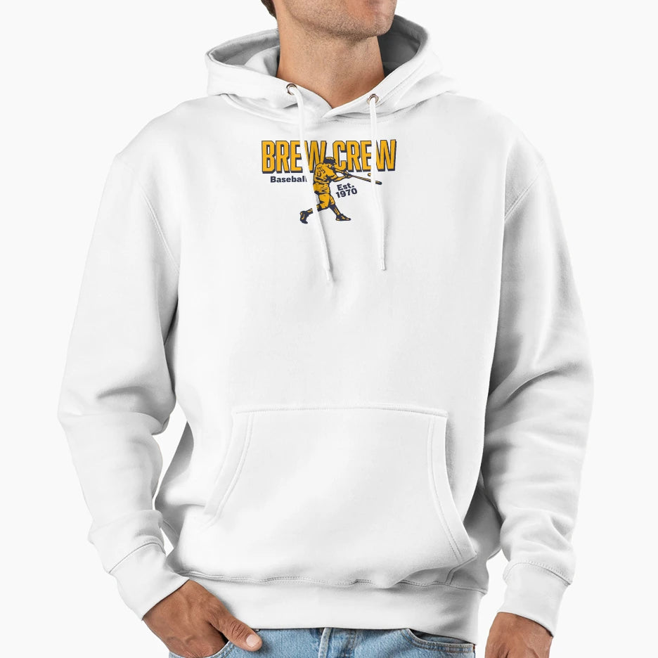 Brew Crew Batter Hoodie - Fun Novelty Design Men Women - T-Shirt, Sweatshirt, Hoodie