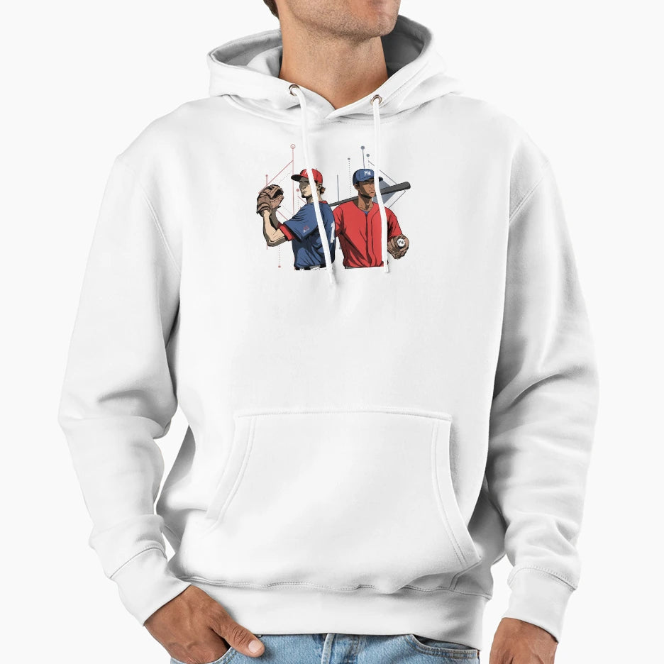 Baseball Hoodie - Minimalist Print Unisex - T-Shirt, Sweatshirt, Hoodie