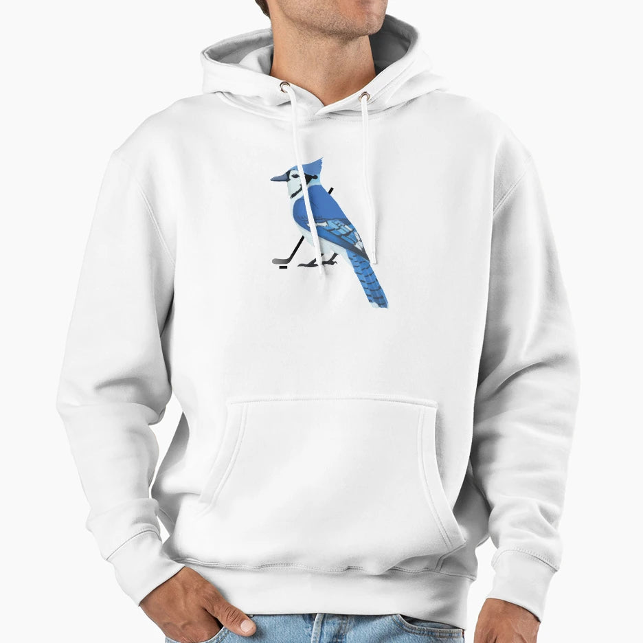 Ice Hockey Blue Jay Hoodie - Casual Everyday Wear Men Women - T-Shirt, Sweatshirt, Hoodie