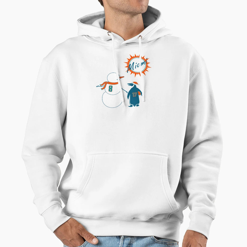 Dolphins Rookie Winter Hoodie - Casual Everyday Wear Unisex - T-Shirt, Sweatshirt, Hoodie