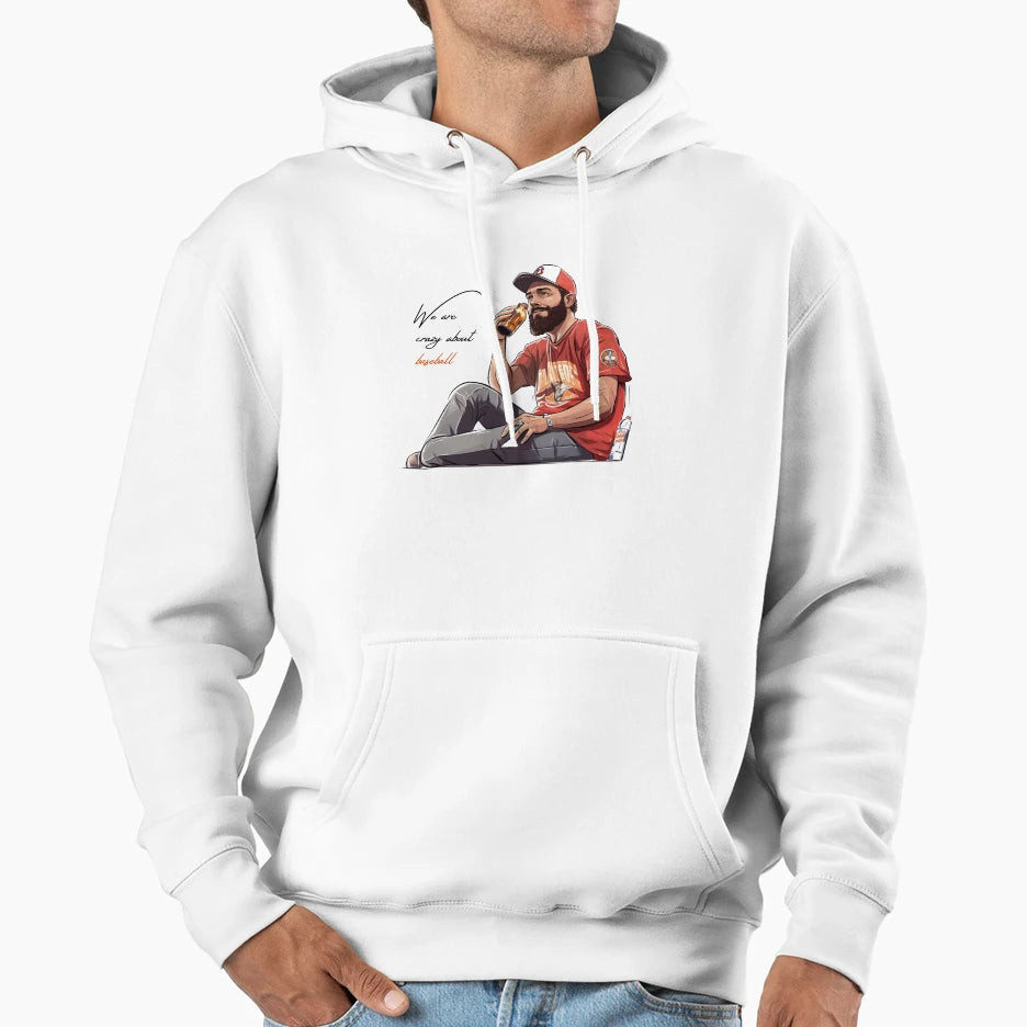 We Are Crazy About Baseball Gifts Gifts Hoodie - Minimalist Print Unisex - T-Shirt, Sweatshirt, Hoodie