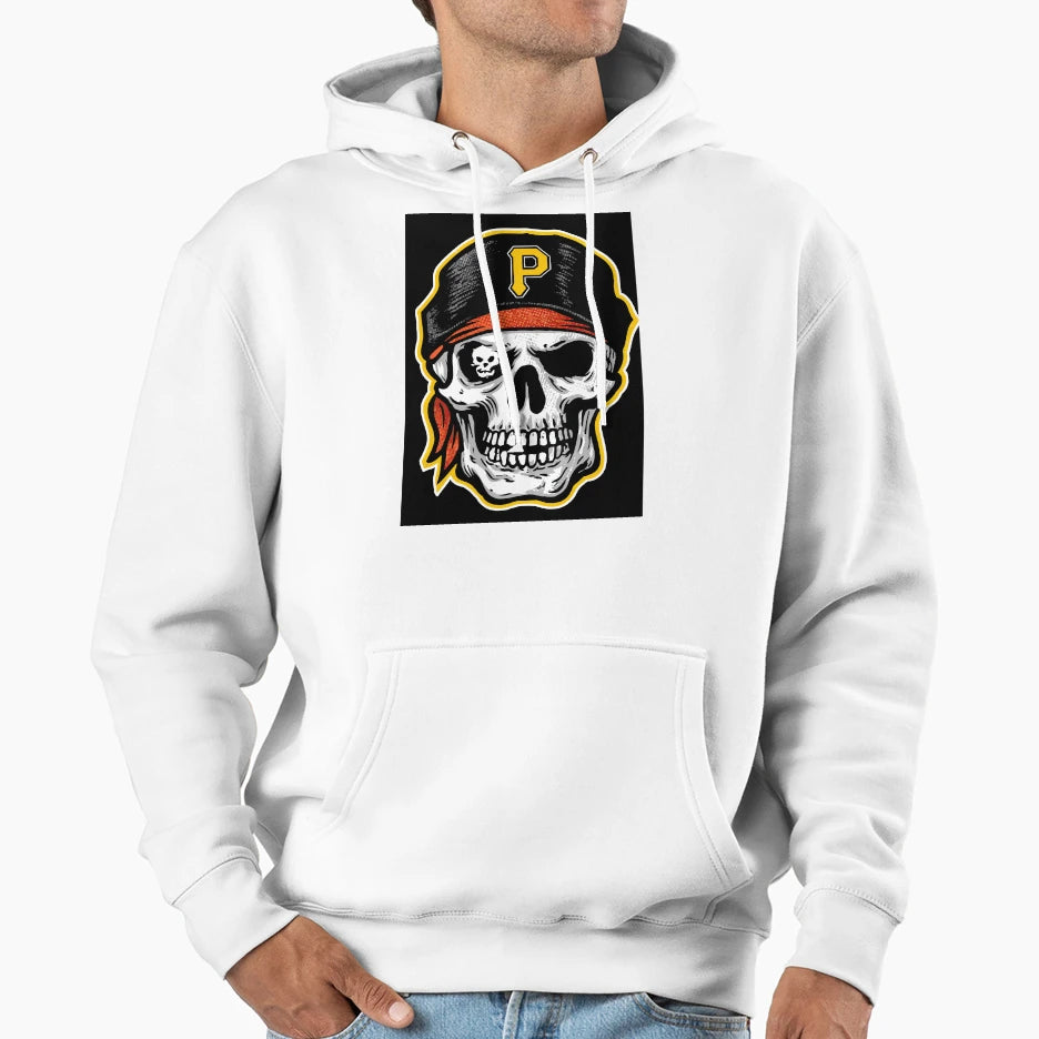 Cartoon Pirate Skull Eyepatch And Hoodie - Custom Art Print Men Women - T-Shirt, Sweatshirt, Hoodie