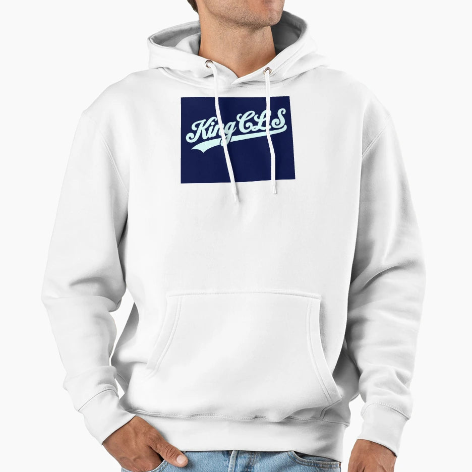 King C L S Script Dark Navy Blue Bluish Hoodie - Unique Graphic Men Women - T-Shirt, Sweatshirt, Hoodie