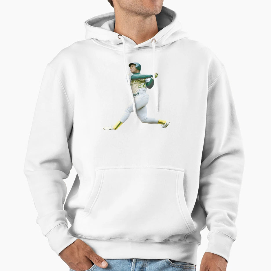 Rickey Henderson Swing 24 Hoodie - Fun Novelty Design Unisex - T-Shirt, Sweatshirt, Hoodie