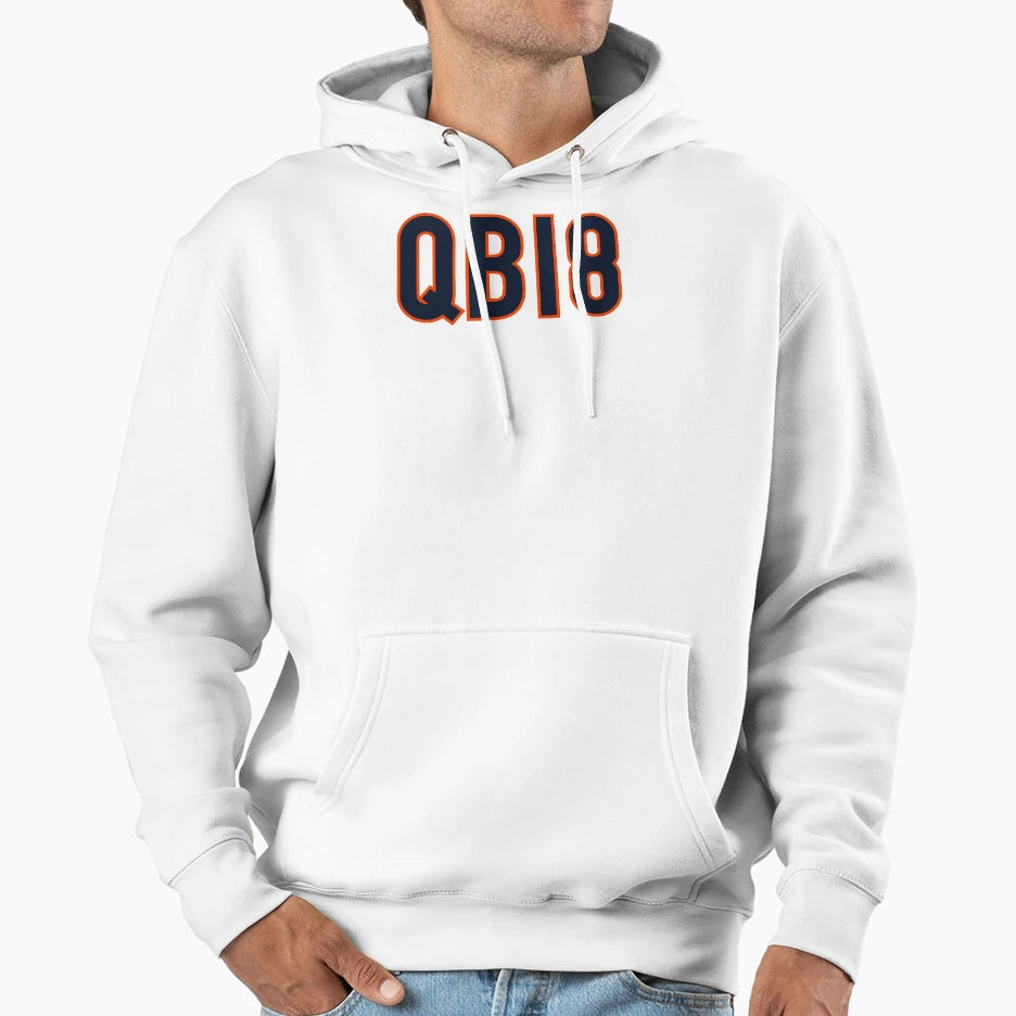 Qb18 Chicago Navy Hoodie - Unique Graphic Unisex - T-Shirt, Sweatshirt, Hoodie