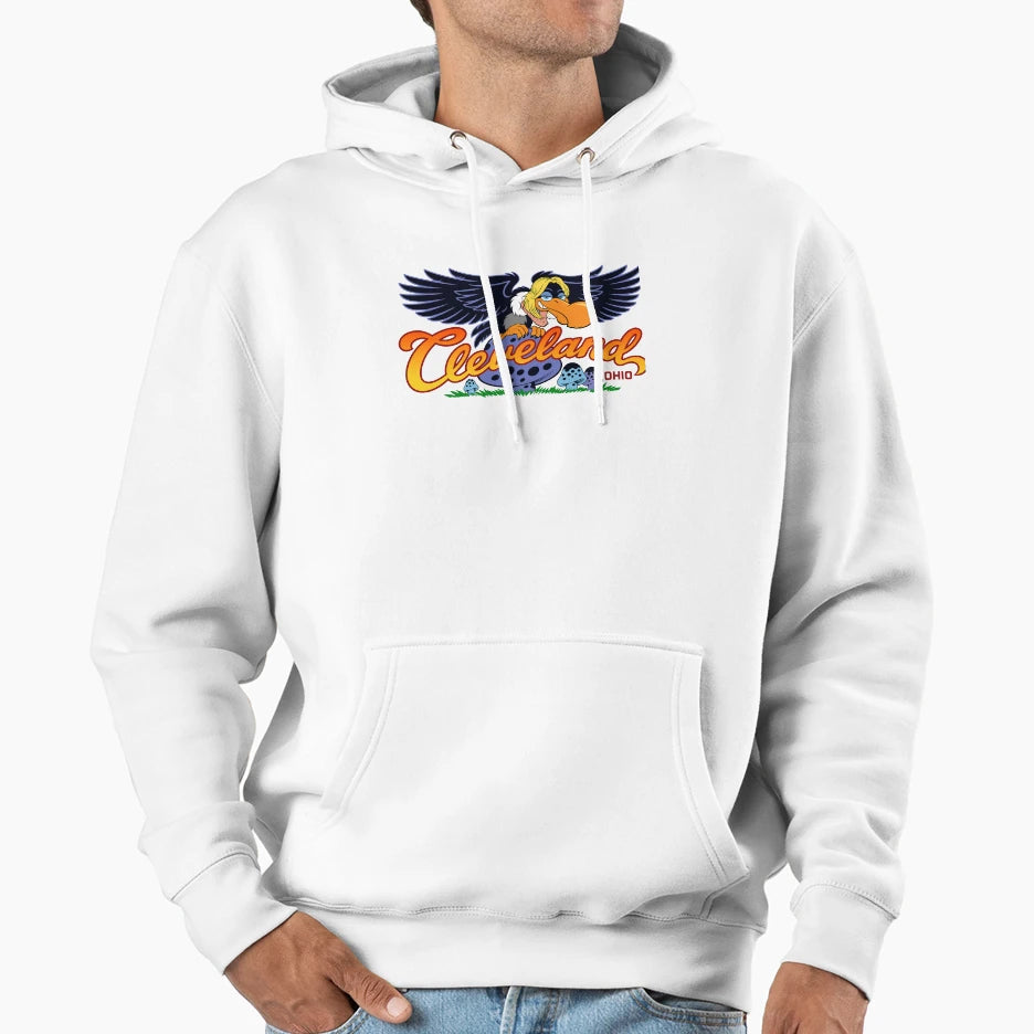 Cleveland Ohio Home Buzzard Hoodie - Custom Art Print for Adults - T-Shirt, Sweatshirt, Hoodie