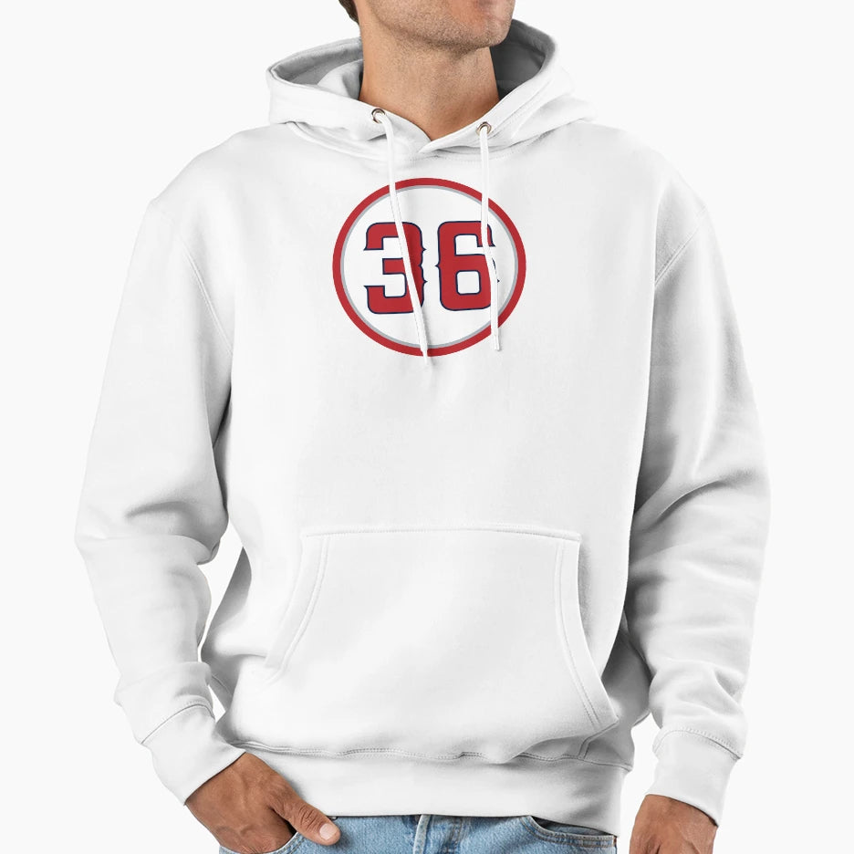 Jered Weaver 36 Jersey Number Hoodie - Streetwear Style Unisex - T-Shirt, Sweatshirt, Hoodie