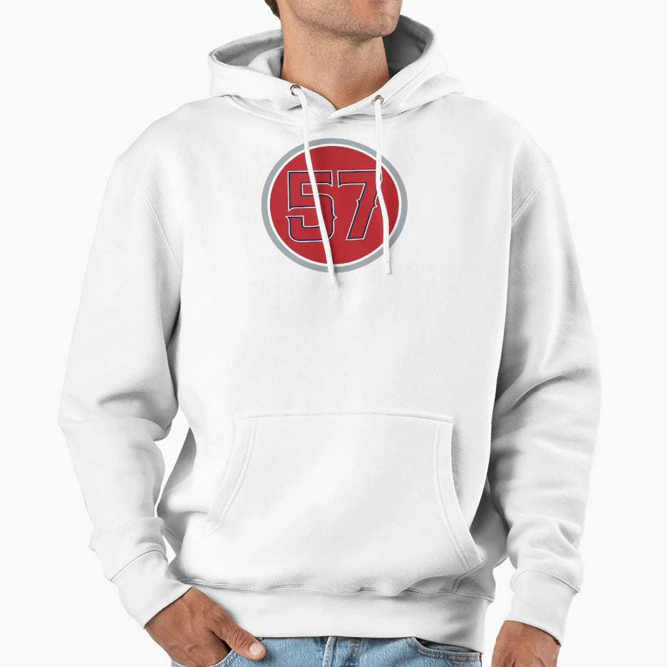 Francisco Rodriguez 57 Jersey Hoodie - Casual Everyday Wear Men Women - T-Shirt, Sweatshirt, Hoodie