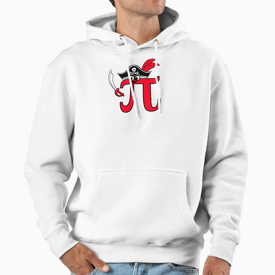 Pi Rate Hoodie - Minimalist Print for Adults - T-Shirt, Sweatshirt, Hoodie