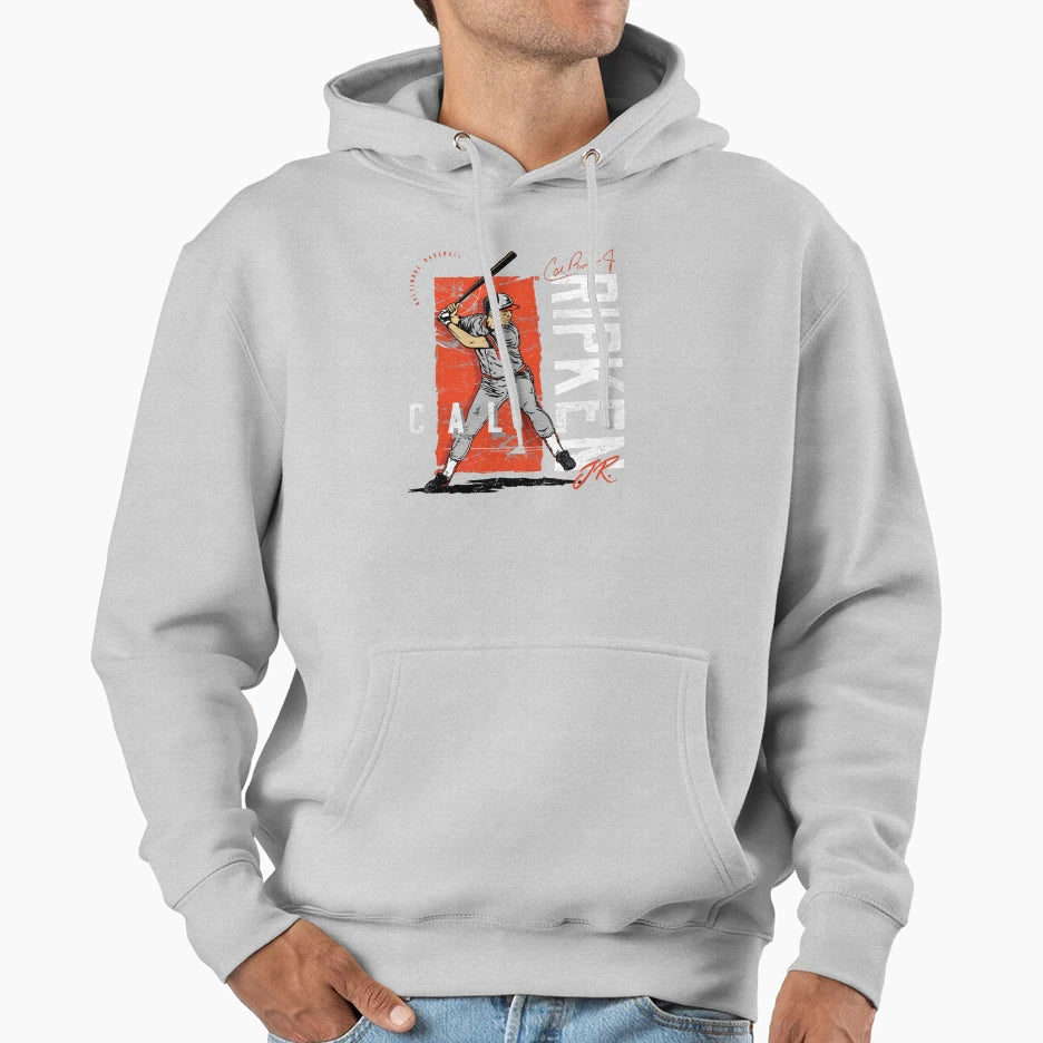 Cal Ripken Jr Baltimore Sketch Hoodie - Fun Novelty Design Men Women - T-Shirt, Sweatshirt, Hoodie