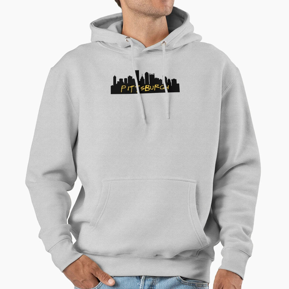 Pittsburgh Skyline Hoodie - Unique Graphic Unisex - T-Shirt, Sweatshirt, Hoodie
