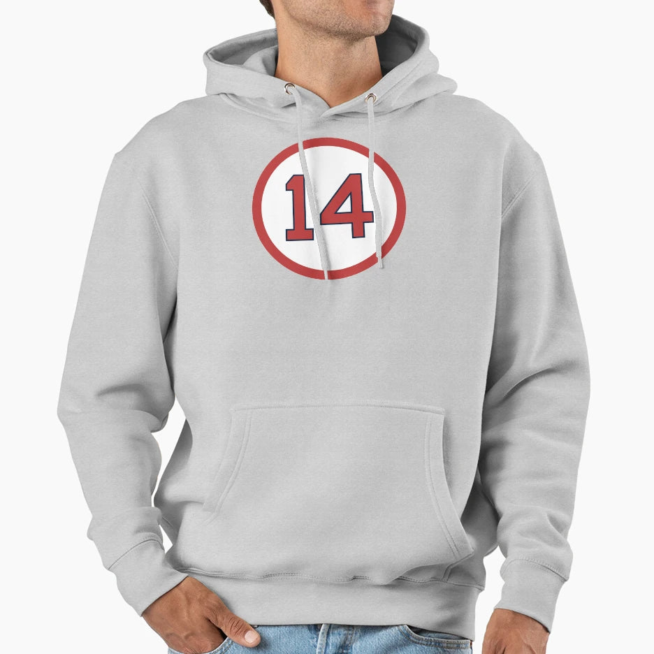 Jim Rice 14 Jersey Number Hoodie - Aesthetic Graphic Unisex - T-Shirt, Sweatshirt, Hoodie