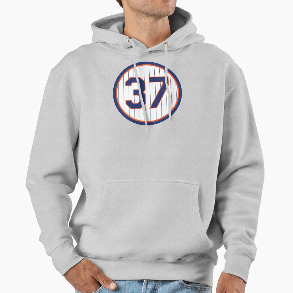 Casey Stengel 37 Jersey Number Hoodie - Novelty Apparel Unisex - T-Shirt, Sweatshirt, Hoodie
