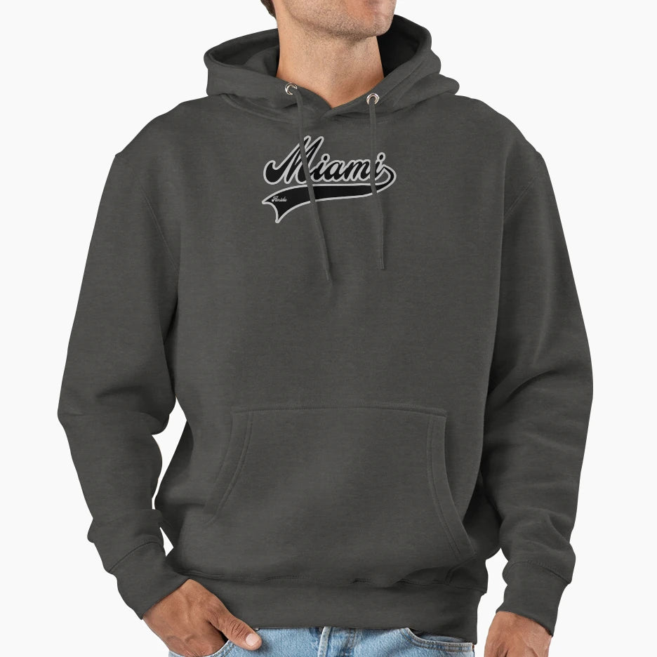 Miami Florida Hoodie - Trendy Graphic Men Women - T-Shirt, Sweatshirt, Hoodie