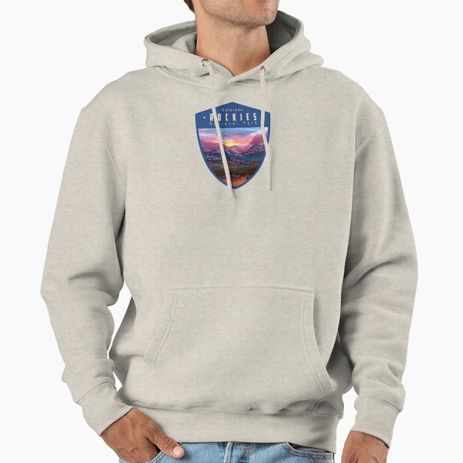 Travel Painting Colorado Rockies Hoodie - Streetwear Style for Adults - T-Shirt, Sweatshirt, Hoodie