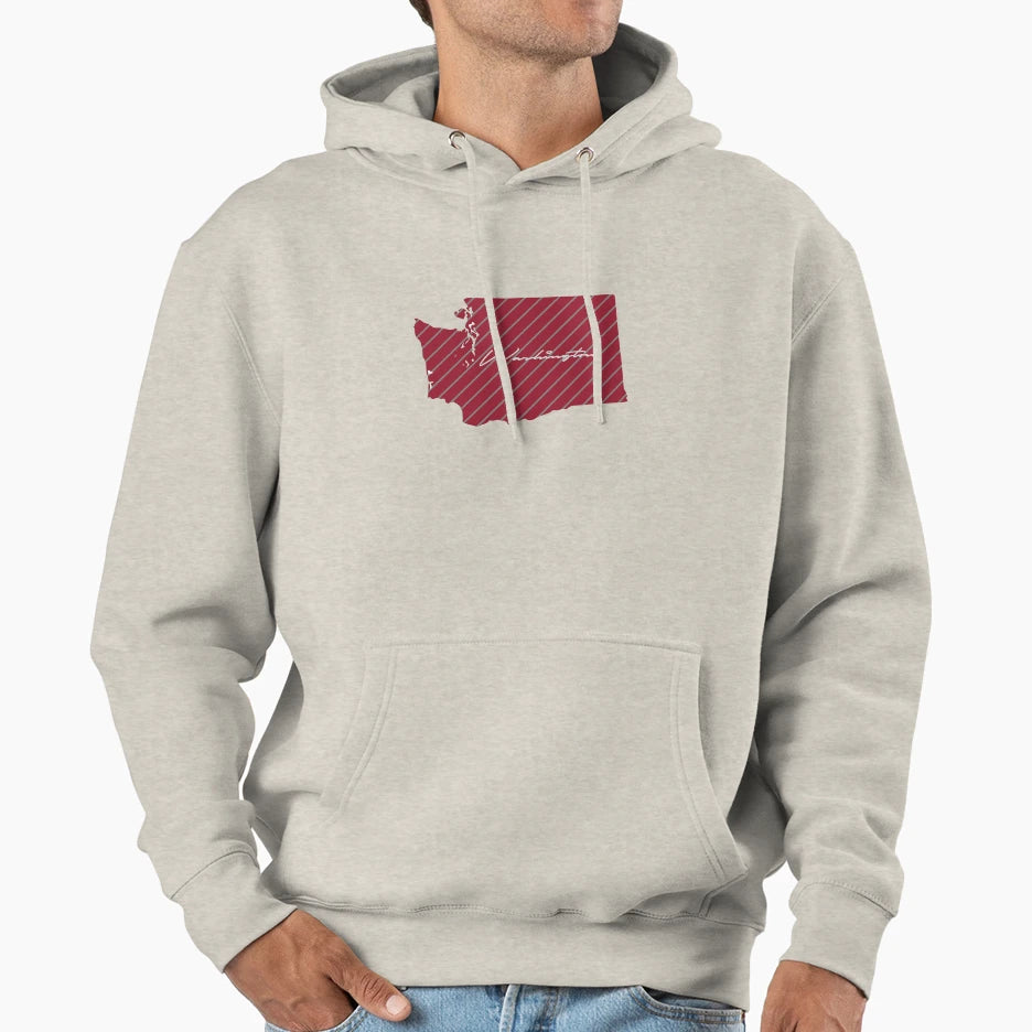 Washington State Hoodie - Graphic Print for Adults - T-Shirt, Sweatshirt, Hoodie