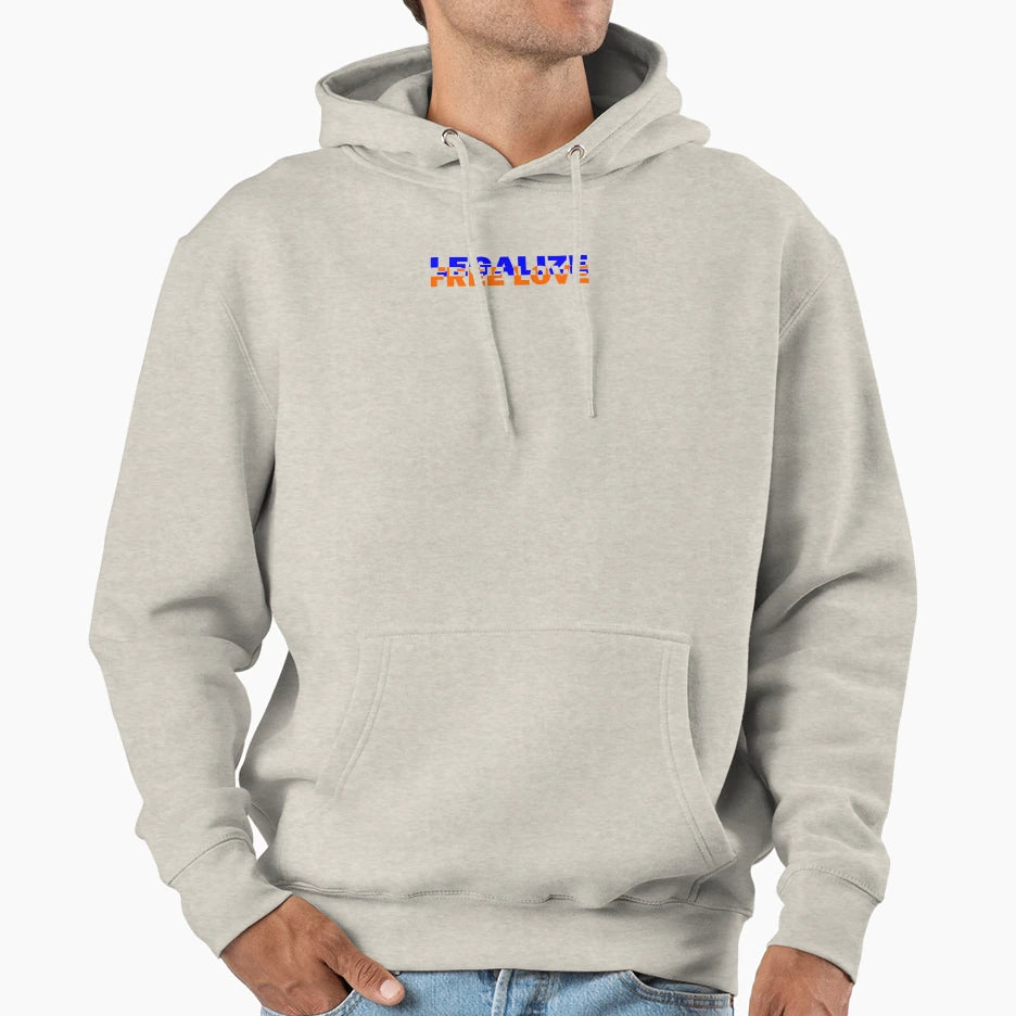 Legalize Free Love Hoodie - Custom Art Print Men Women - T-Shirt, Sweatshirt, Hoodie