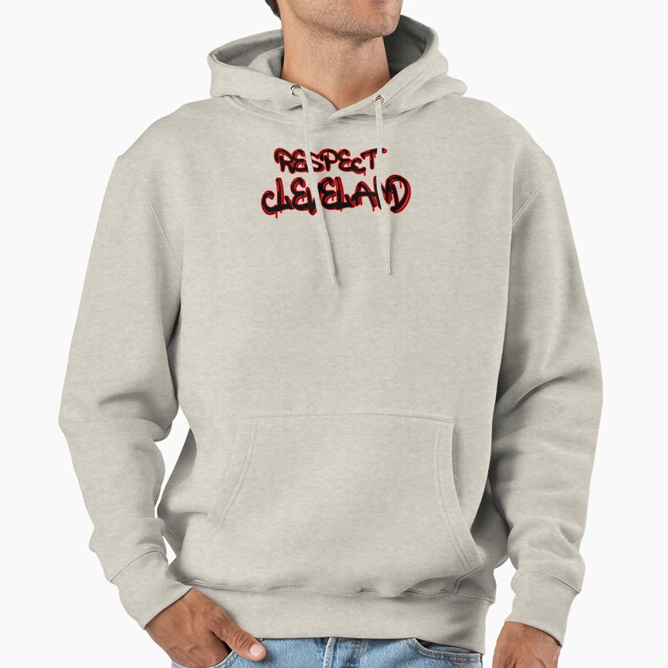 Respect Cleveland Hoodie - Custom Art Print Unisex - T-Shirt, Sweatshirt, Hoodie