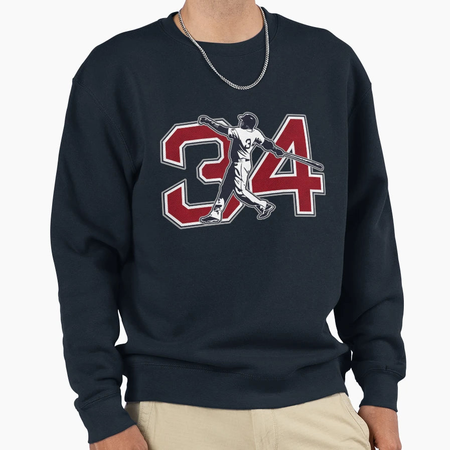 34 Big Papi Original Sweatshirt - Graphic Print for Adults - T-Shirt, Sweatshirt, Hoodie