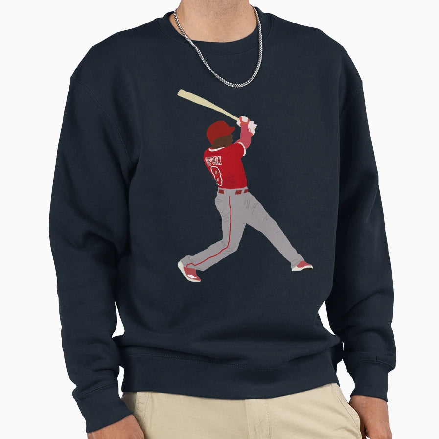 Justin Upton Sweatshirt - Aesthetic Graphic Men Women - T-Shirt, Sweatshirt, Hoodie