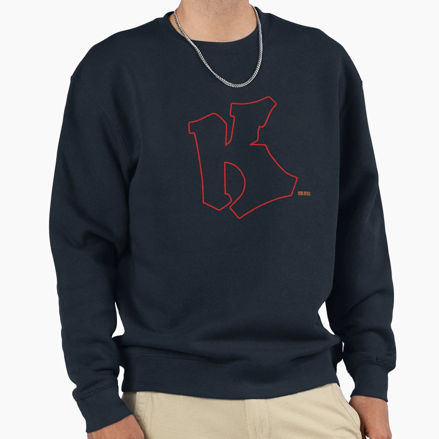 Letter K Graffiti Sweatshirt - Casual Everyday Wear for Adults - T-Shirt, Sweatshirt, Hoodie