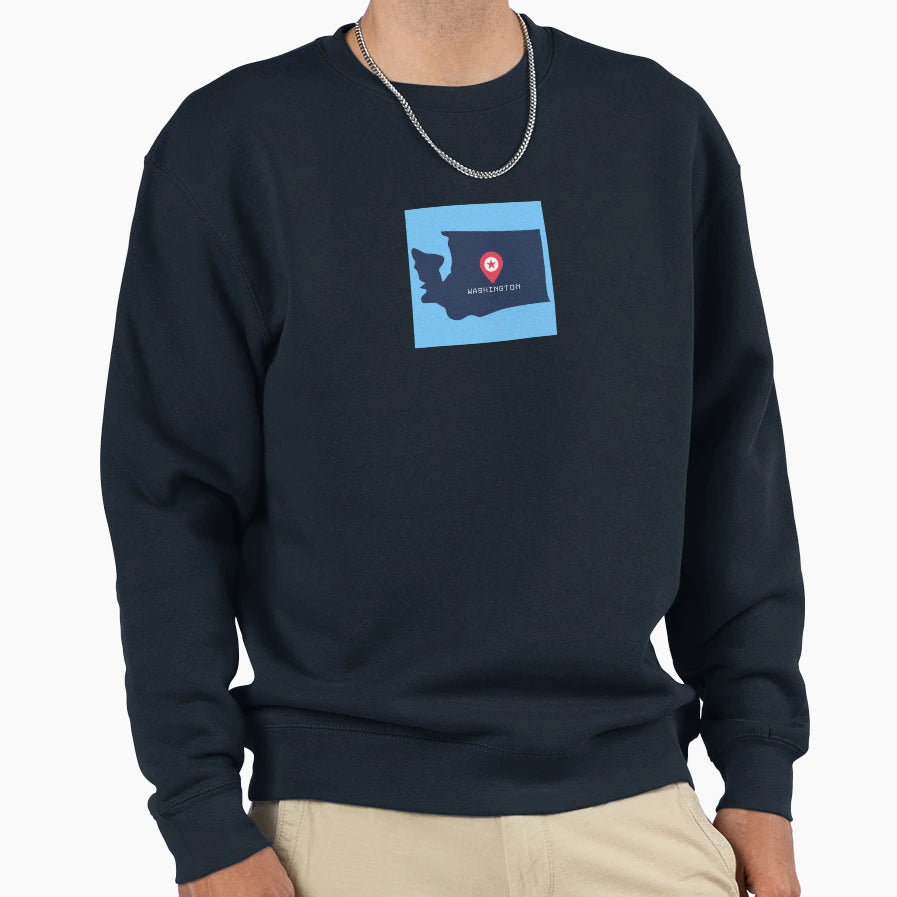 Washington Sweatshirt - Unique Graphic for Adults - T-Shirt, Sweatshirt, Hoodie