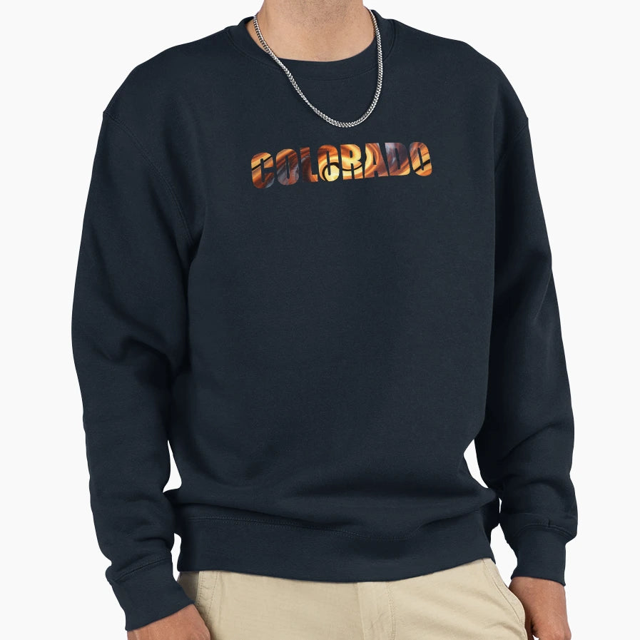 Colorado Sweatshirt - Minimalist Print for Adults - T-Shirt, Sweatshirt, Hoodie
