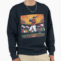 Power Swing Baseball Hero Fan Art Sweatshirt - Custom Art Print for Adults - T-Shirt, Sweatshirt, Hoodie