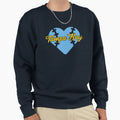 Tampa Bay I Love Tb Baseball Heart Sweatshirt - Unique Graphic Men Women - T-Shirt, Sweatshirt, Hoodie