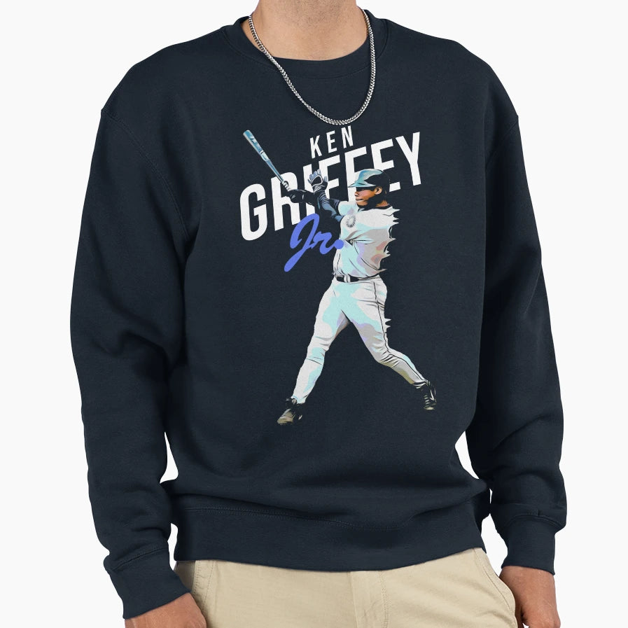 Ken Griffey Jr Ready Sweatshirt - Aesthetic Graphic Men Women - T-Shirt, Sweatshirt, Hoodie