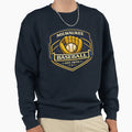 Milwaukee Baseball Badge Navy Gold Brew T-Shirt - Trendy Graphic Men Women - T-Shirt, Sweatshirt, Hoodie