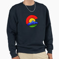 Colorado State Flag C Rocky Sweatshirt - Fun Novelty Design Unisex - T-Shirt, Sweatshirt, Hoodie