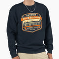 Detroit Baseball Stadium Tiger T-Shirt - Minimalist Print Men Women - T-Shirt, Sweatshirt, Hoodie