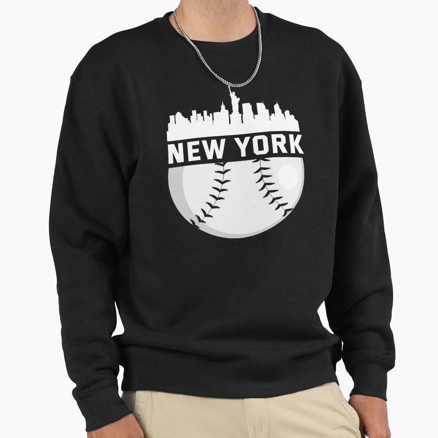 New York City Baseball Downtown Sweatshirt - Custom Art Print for Adults - T-Shirt, Sweatshirt, Hoodie