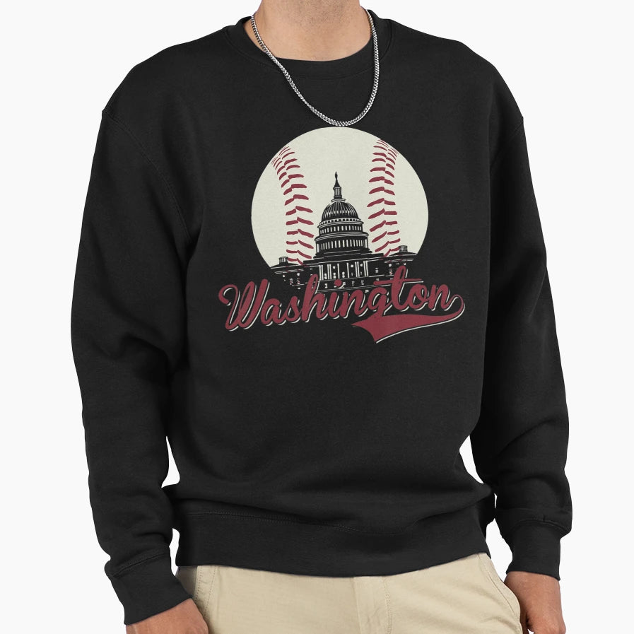 Washington Dc Baseball National Mall Sweatshirt - Graphic Print for Adults - T-Shirt, Sweatshirt, Hoodie