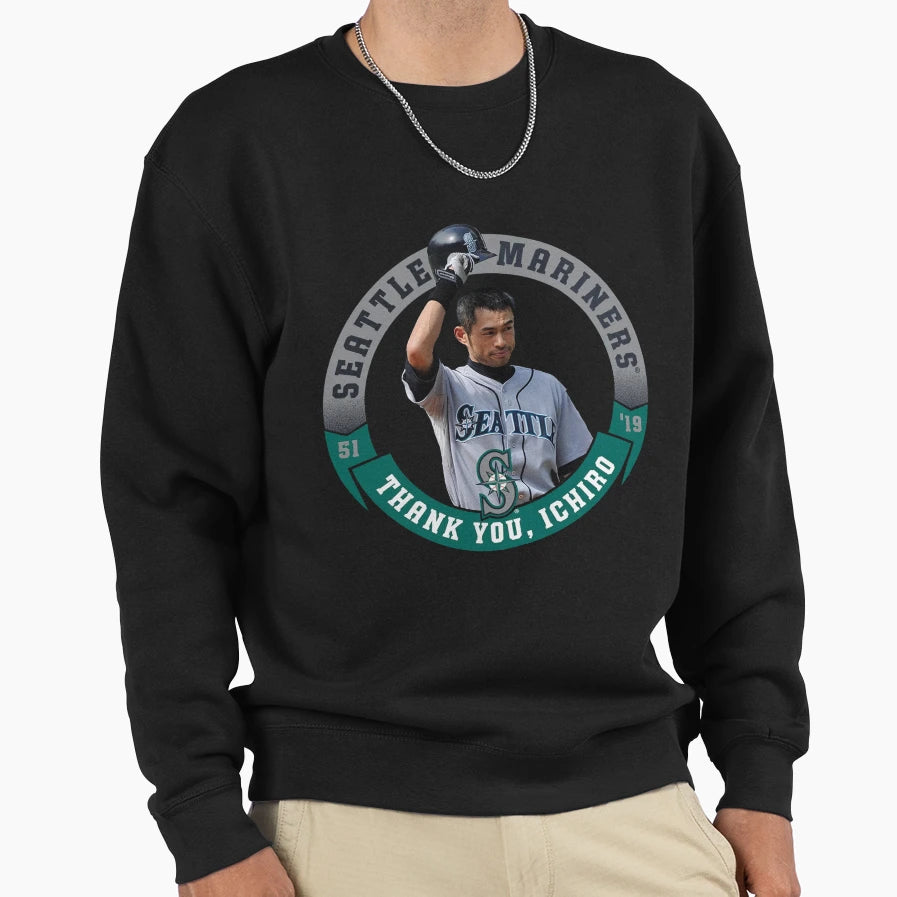 Ichiro Suzuki Sweatshirt - Aesthetic Graphic for Adults - T-Shirt, Sweatshirt, Hoodie