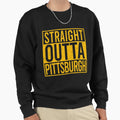 Straight Outta Pittsburgh Sweatshirt - Minimalist Print for Adults - T-Shirt, Sweatshirt, Hoodie