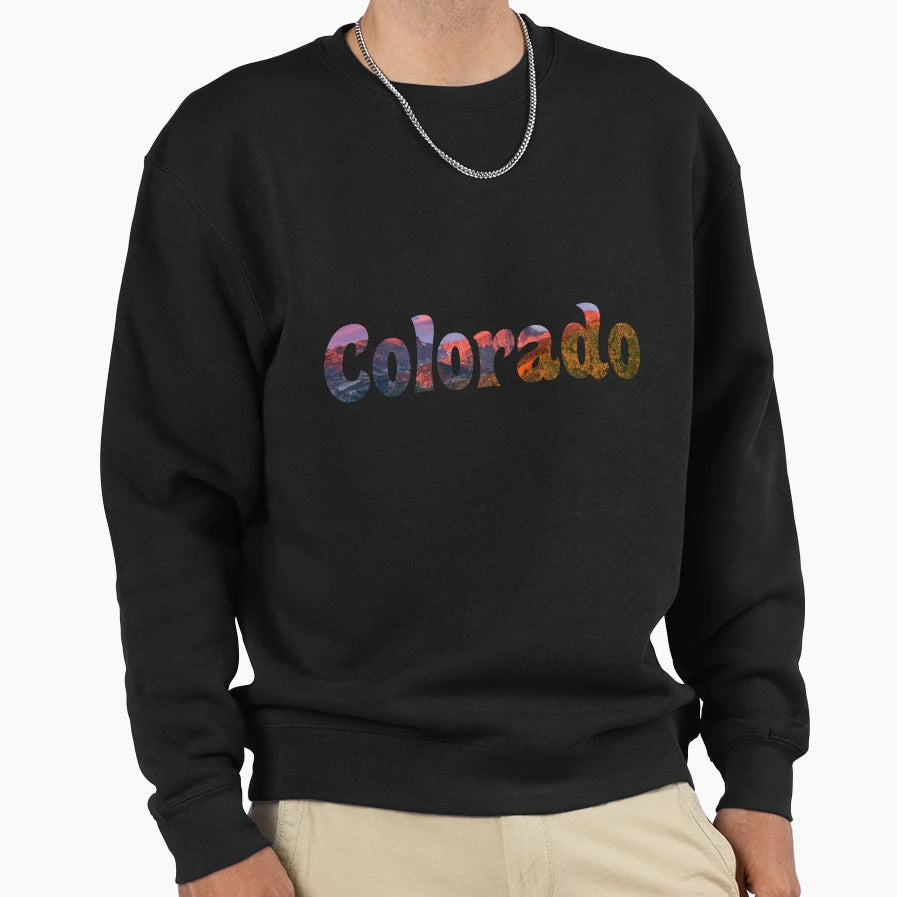 Colorado Co Rockies State American Sweatshirt - Fun Novelty Design Unisex - T-Shirt, Sweatshirt, Hoodie