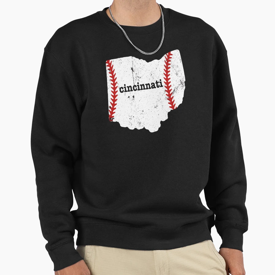 Cincinnati Softball Baseball T-Shirt - Unique Graphic Unisex - T-Shirt, Sweatshirt, Hoodie