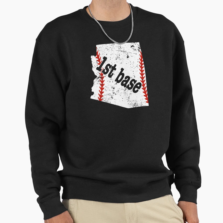 First Base 1St Base Arizona Ball T-Shirt - Aesthetic Graphic Unisex - T-Shirt, Sweatshirt, Hoodie