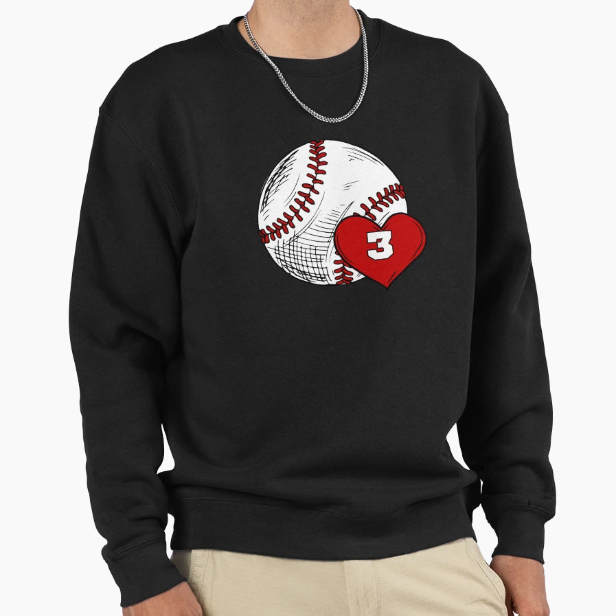 Funny Baseball Mom Numbers Sweatshirt - Casual Everyday Wear for Adults - T-Shirt, Sweatshirt, Hoodie