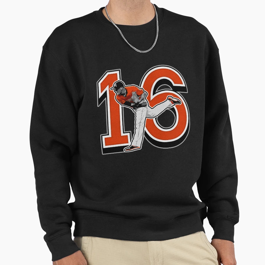 16 K Original Sweatshirt - Minimalist Print for Adults - T-Shirt, Sweatshirt, Hoodie