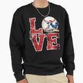 Love Blue Jays Sweatshirt - Minimalist Print for Adults - T-Shirt, Sweatshirt, Hoodie