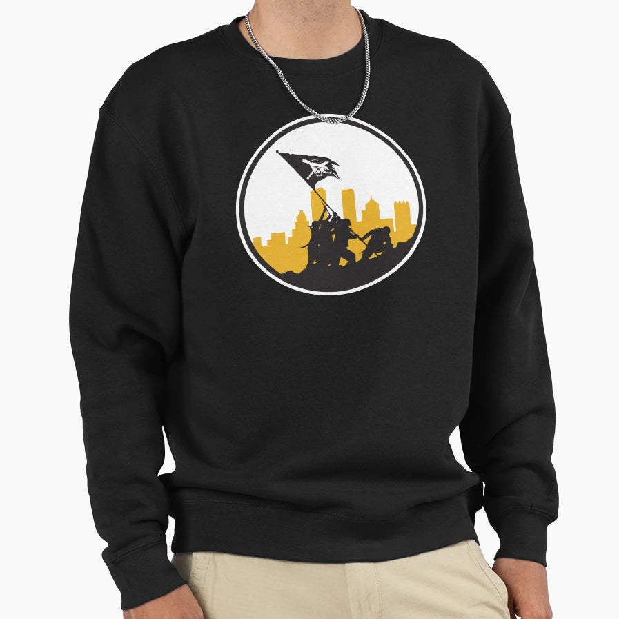 Raise Jolly Roger Sweatshirt - Trendy Graphic for Adults - T-Shirt, Sweatshirt, Hoodie
