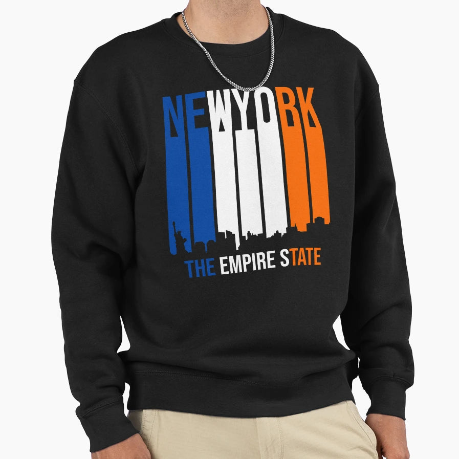 New York Empire State Sweatshirt - Graphic Print Men Women - T-Shirt, Sweatshirt, Hoodie