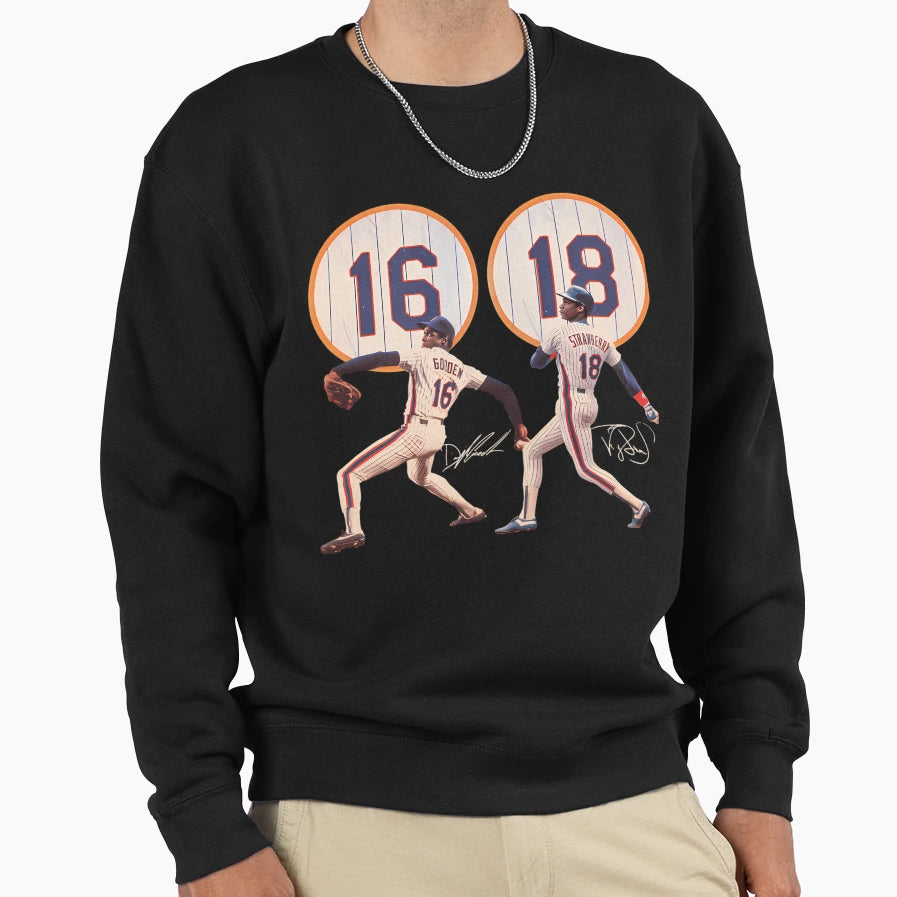 Darryl Strawberry And Dwight Gooden Sweatshirt - Novelty Apparel Unisex - T-Shirt, Sweatshirt, Hoodie