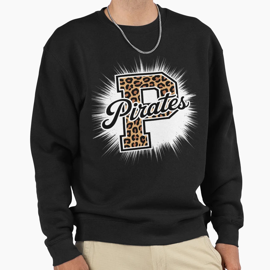 Pirates School Sports Fan Team Spirit Sweatshirt - Novelty Apparel Unisex - T-Shirt, Sweatshirt, Hoodie