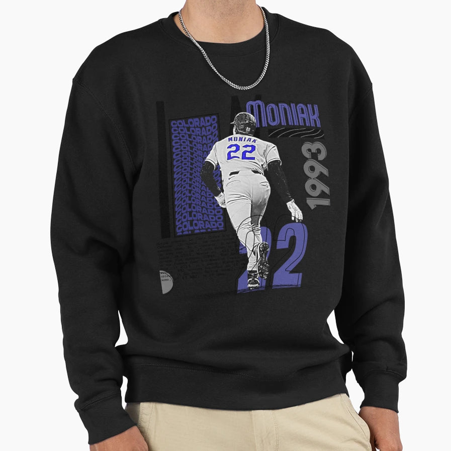 M Moniak Baseball Player Sweatshirt - Custom Art Print Men Women - T-Shirt, Sweatshirt, Hoodie