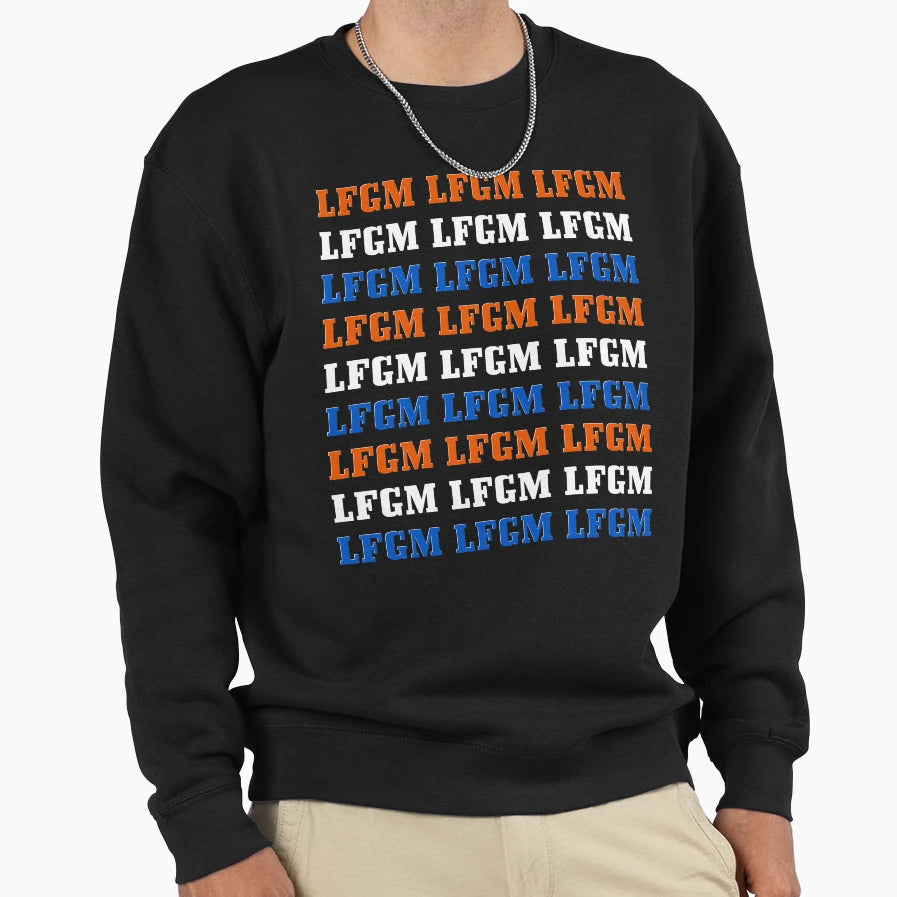 Lfgm New York Baseball Squad Ny Sweatshirt - Custom Art Print for Adults - T-Shirt, Sweatshirt, Hoodie